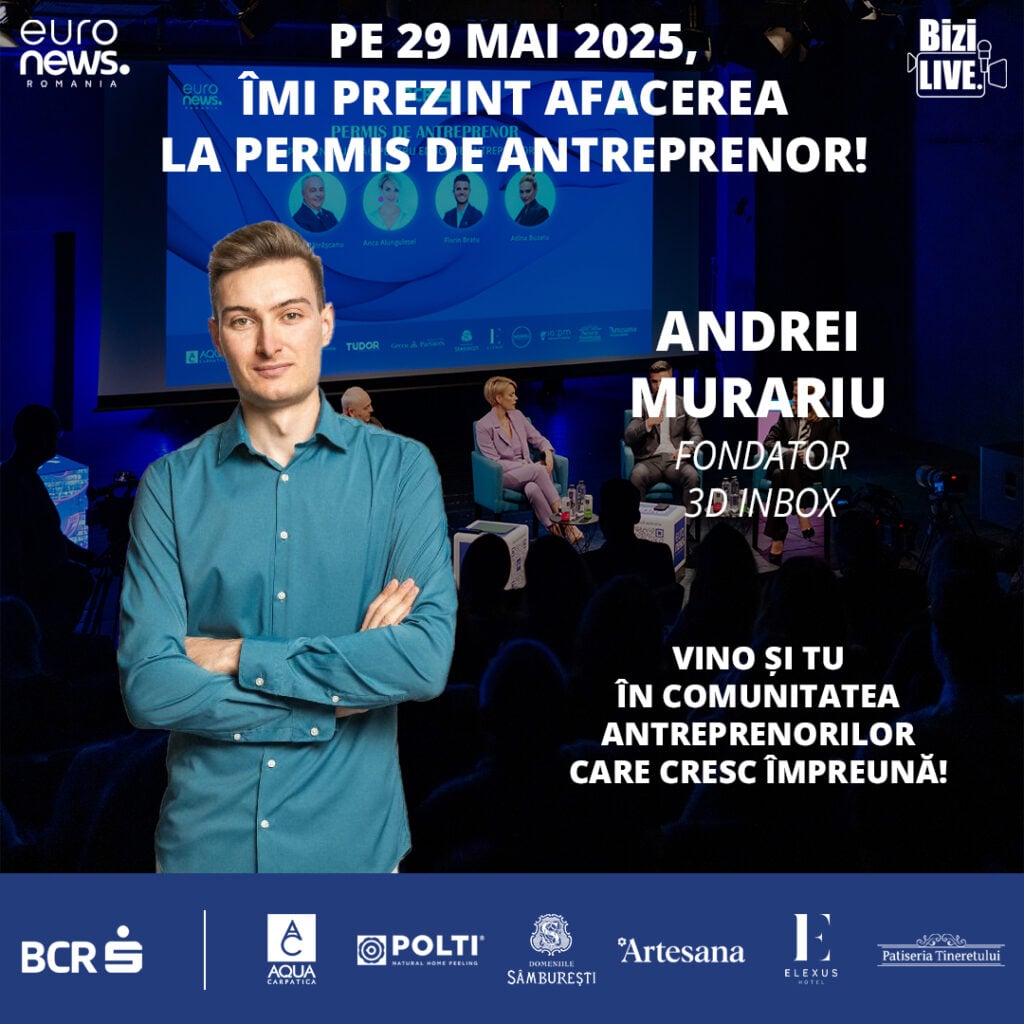 Andrei Murariu, fondator 3D INBOX, la Permis de Antreprenor Live