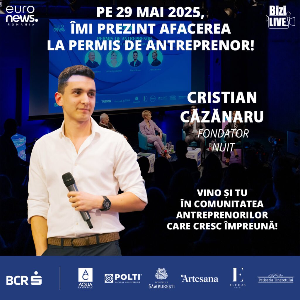 Cristian Căzănaru, fondator NUIT, la Permis de Antreprenor Live