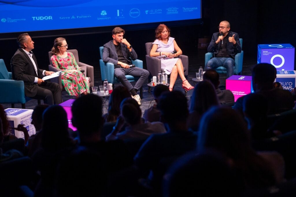 Iancu Guda, economist și analist financiar, vorbind despre decizii fiscale și context economic pentru antreprenori la un eveniment Permis de Antreprenor