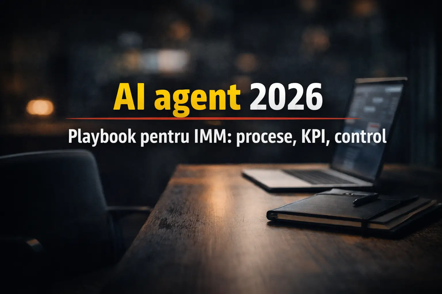 AI agent pentru IMM 2026 – playbook de implementare și control