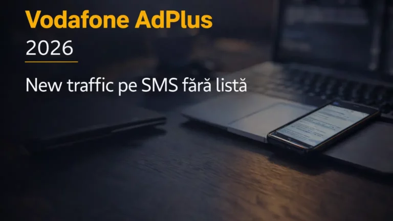 Vodafone AdPlus” (cuvântul-cheie galben) + „2026