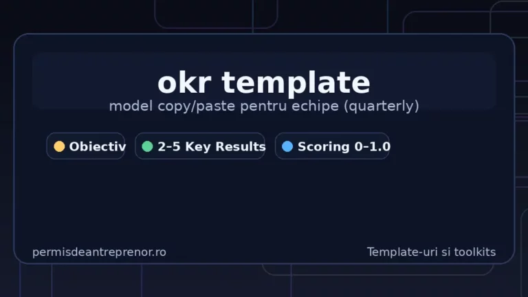 okr template - coperta pe fundal inchis (obiectiv, key results, scoring 0-1.0)