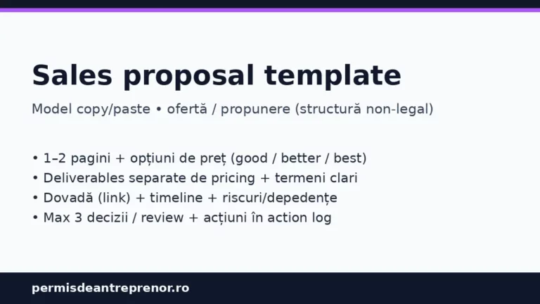 Sales proposal template – model copy paste oferta propunere comerciala non legal