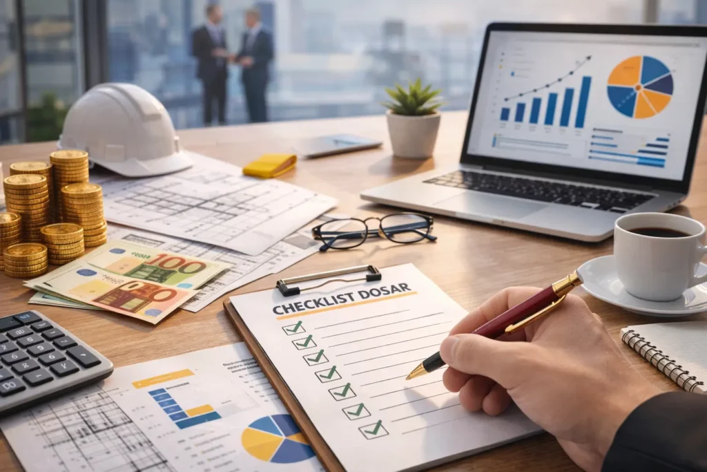 Checklist dosar fonduri europene 2026 – documente, buget, cofinanțare