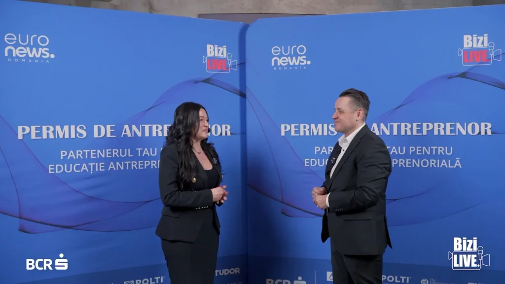 Denisa Tache și Constantin Paraschiv la Permis de Antreprenor, într-un dialog despre antreprenoriat, curaj și creștere în business