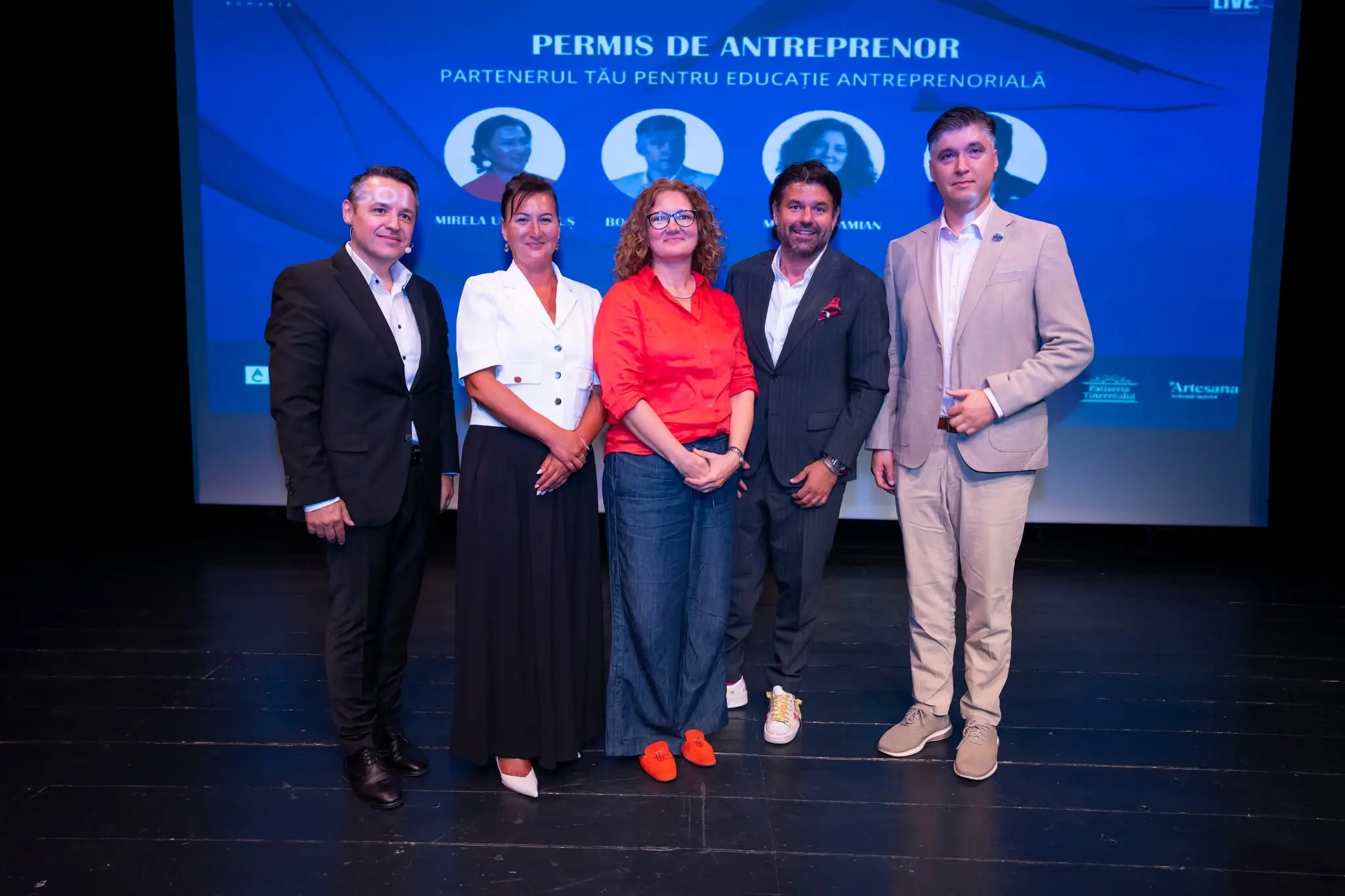 Constantin Paraschiv alături de Mirela Ungurenuș, Melania Damian, Răzvan Popa și Bogdan Tudor la Permis de Antreprenor, ediția din 29 iulie 2026