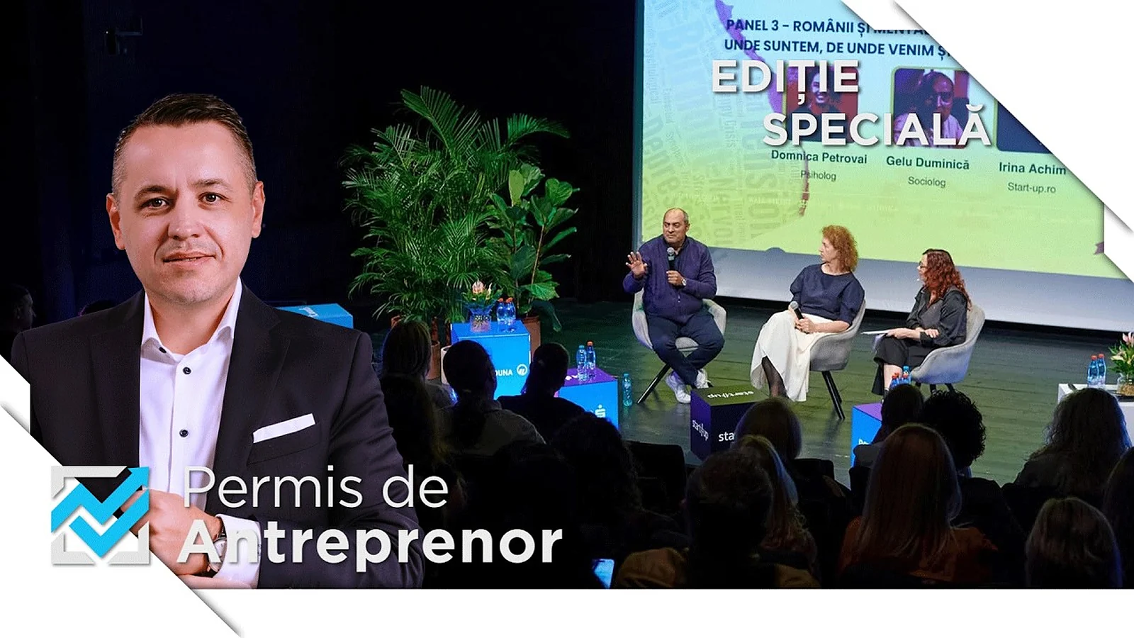 Gelu Duminică în panelul Mind Your Business 2026 despre burnout la antreprenori, alături de invitați și Constantin Paraschiv
